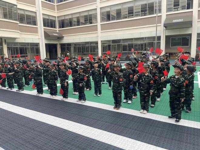 紅色潤童心 小小迷彩娃嘉興淵博慶安幼兒園2024大班學(xué)軍體驗(yàn)活動(dòng)(圖9)